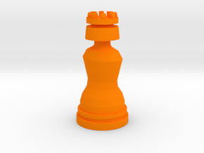 Rook - Droid Series in Orange Smooth Versatile Plastic