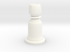 Rook - Bell Series in White Smooth Versatile Plastic