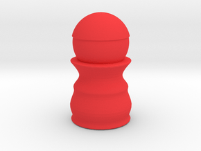 Pawn - Bullet Series in Red Smooth Versatile Plastic
