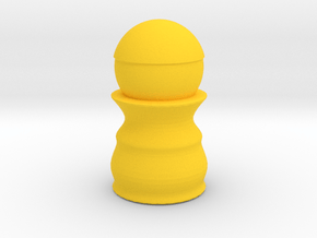 Pawn - Bullet Series in Yellow Smooth Versatile Plastic