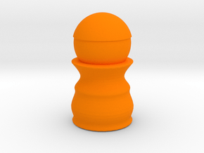 Pawn - Bullet Series in Orange Smooth Versatile Plastic