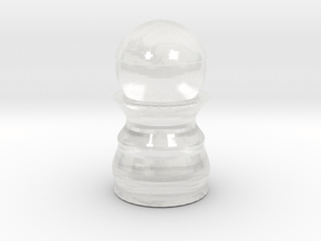 Pawn - Bullet Series in Clear Ultra Fine Detail Plastic