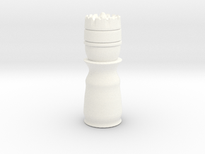 King - Bullet Series in White Smooth Versatile Plastic