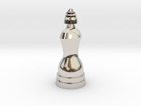 Queen - Droid Series in Rhodium Plated Brass