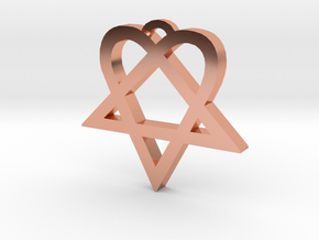 Heartagram (S) in Polished Copper