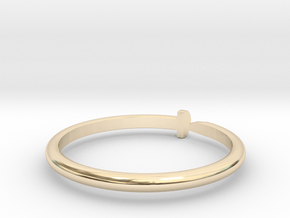 Nail Ring sizes 10-13 in 9K Yellow Gold : 12 / 66.5