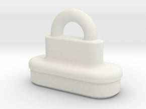 Mouthpiece Orifice Plug for the Golem Gear Shrimp  in White Natural TPE (SLS)