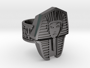 Pharaoh Ring in Processed Stainless Steel 17-4PH (BJT): 11 / 64