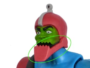 Trap Jaw's Jaw in White Processed Versatile Plastic