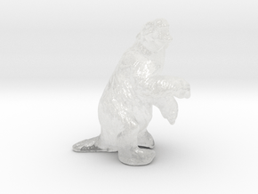Megatherium prehistoric animal 6mm Epic miniature in Clear Ultra Fine Detail Plastic