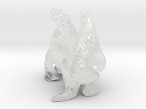 Megatherium prehistoric creature 6mm models set wh in Clear Ultra Fine Detail Plastic