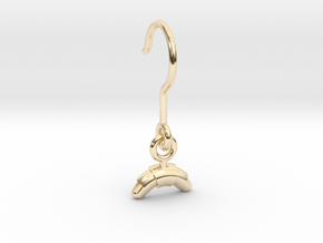 Croisant Earing in 14K Yellow Gold