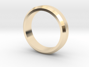 Seno Ring - Simplistc Collection in 14K Yellow Gold: 7.5 / 55.5