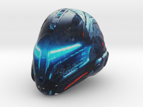 Sci Fi Helmet in Natural Full Color Nylon 12 (MJF)
