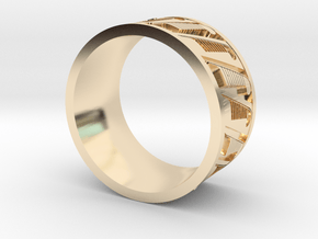 Maat Ring V2 in 14k Gold Plated Brass: 10 / 61.5