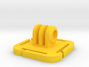 2-Way MOLLE Mount for GoPro Camera (3 Prong) in Yellow Smooth Versatile Plastic