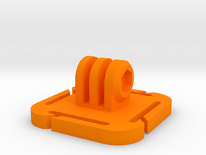 2-Way MOLLE Mount for GoPro Camera (3 Prong) in Orange Smooth Versatile Plastic