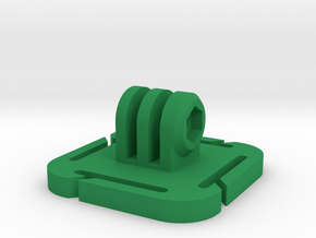 2-Way MOLLE Mount for GoPro Camera (3 Prong) in Green Smooth Versatile Plastic