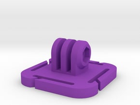 2-Way MOLLE Mount for GoPro Camera (3 Prong) in Purple Smooth Versatile Plastic