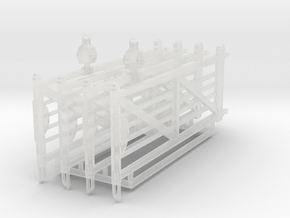 EP45 12ft6 NSR crossing gates in Clear Ultra Fine Detail Plastic