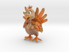 Thanksgiving Turkey Toon in Glossy Full Color Sandstone