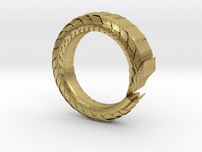 Ouroboros Ring in Natural Brass: 10 / 61.5