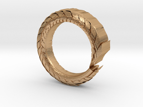 Ouroboros Ring in Natural Bronze: 10 / 61.5