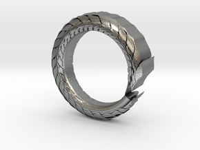 Ouroboros Ring in Natural Silver: 10 / 61.5