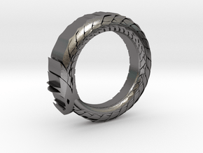 Ouroboros Ring in Processed Stainless Steel 17-4PH (BJT): 11 / 64