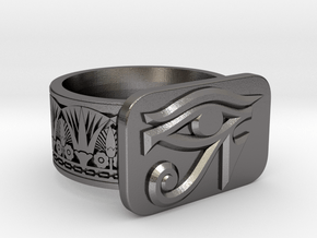 Eye OF Ra Ring in Processed Stainless Steel 17-4PH (BJT): 11 / 64