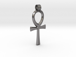 Ankh Pendant in Processed Stainless Steel 316L (BJT)