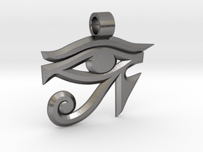 Eye Of Horus / Eye Of Ra Pendant in Processed Stainless Steel 316L (BJT)