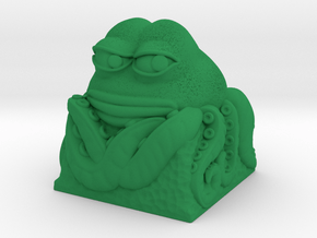Keycap Pepe in Green Processed Versatile Plastic: Small