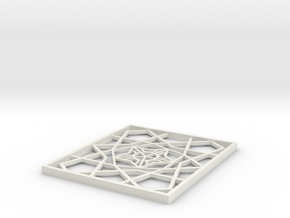 Girih Tile1 in White Natural Versatile Plastic