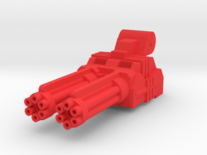 Transformer Battle Gun Replacement in Red Smooth Versatile Plastic