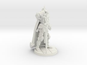 Winged Knight in White Natural Versatile Plastic