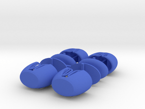 EXPO WHEEL - Tub (x4) in Blue Smooth Versatile Plastic