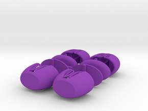 EXPO WHEEL - Tub (x4) in Purple Smooth Versatile Plastic