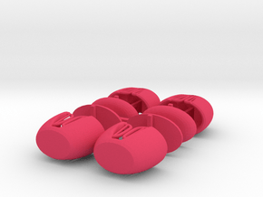 EXPO WHEEL - Tub (x4) in Pink Smooth Versatile Plastic