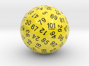 d101 Optimal Packing Sphere Dice in Smooth Full Color Nylon 12 (MJF)