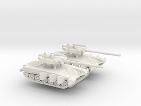 T-72 Ural in White Natural Versatile Plastic: 1:200