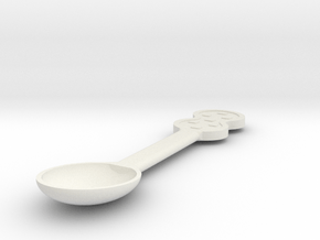 Peanut Butter Spoon in White Natural Versatile Plastic