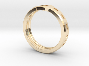 Bitcoin Ring in 9K Yellow Gold : 10 / 61.5