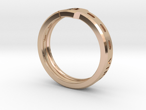 Bitcoin Ring in 9K Rose Gold : 10 / 61.5