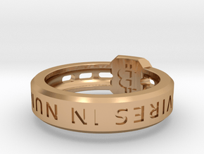 Bitcoin Ring in Polished Bronze: 6 / 51.5