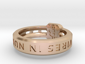Bitcoin Ring in 9K Rose Gold : 6 / 51.5