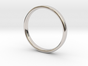 Sowt Ring - Simplistc Collection in Rhodium Plated Brass: 3.5 / 45.25