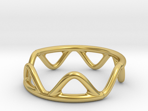 Sync Ring in Polished Brass