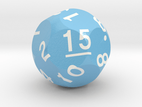 d15 Optimal Packing Sphere Dice in Smooth Full Color Nylon 12 (MJF)