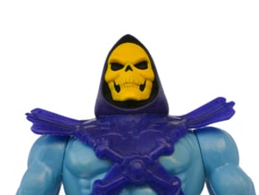 Skeletor Head VINTAGE in White Processed Versatile Plastic